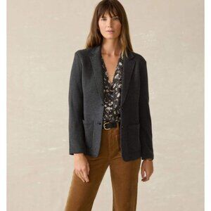 Faherty Inlet Charcoal Blazer Small